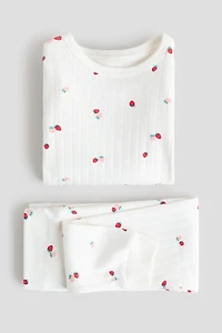 Pyjama en pointelle de coton