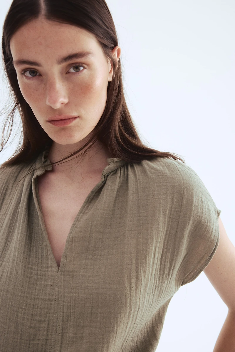 Cotton Muslin Blouse