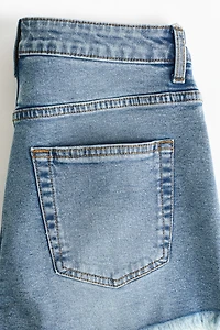 Frayed Denim Shorts