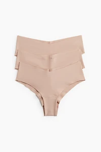 3-Pack Invisible Cotton Hipster Briefs