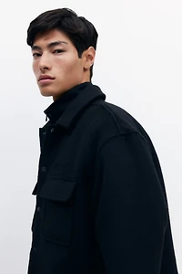 Wool-blend overshirt