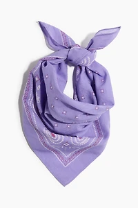 Patterned Cotton Scarf