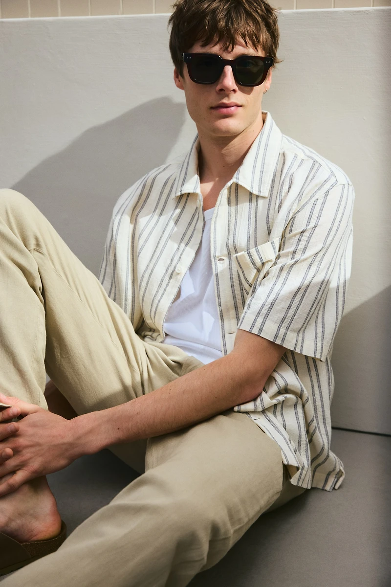 Chemise classique à manches courtes