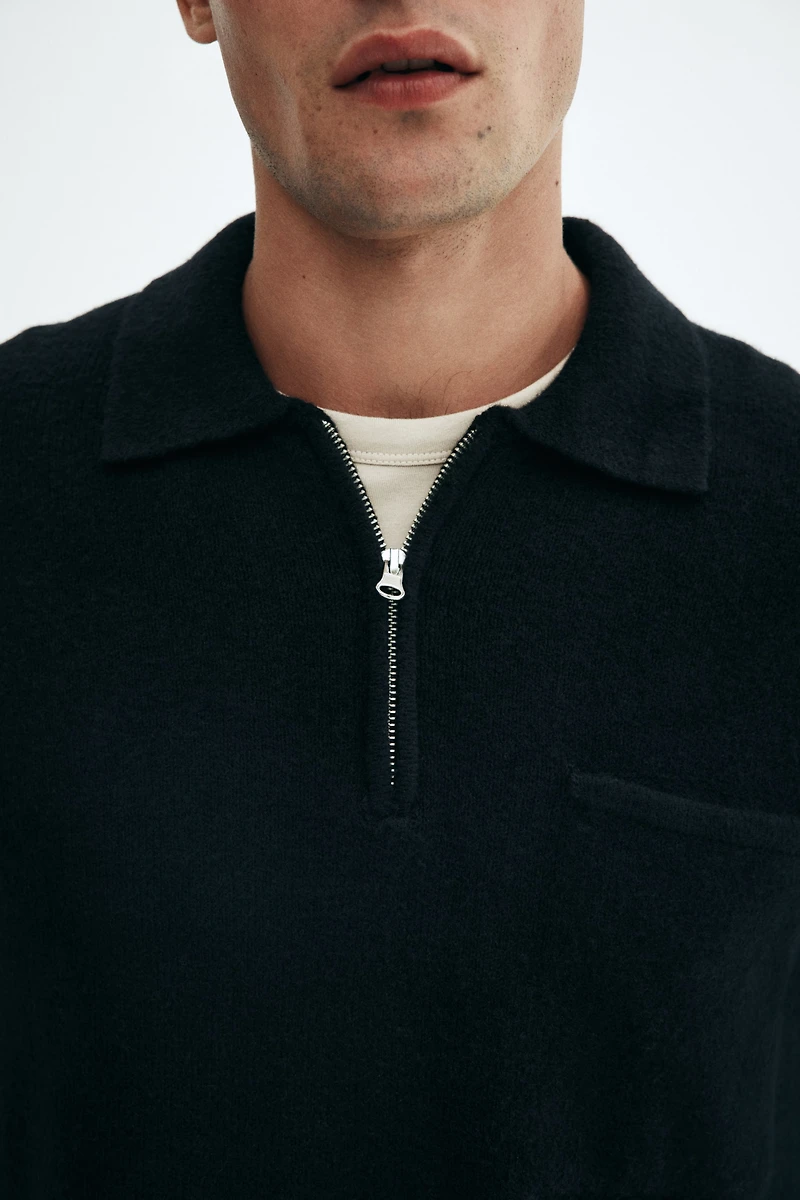 Regular-Fit Half-Zip Sweater