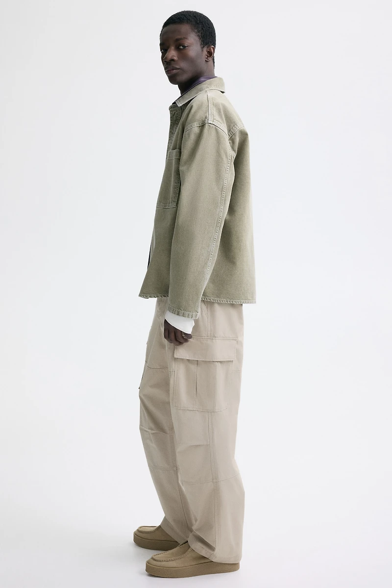 Pantalon cargo décontracté en coton