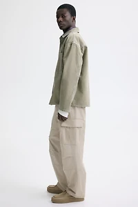 Pantalon cargo décontracté en coton