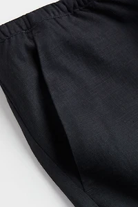 Linen-blend Pull-on Pants
