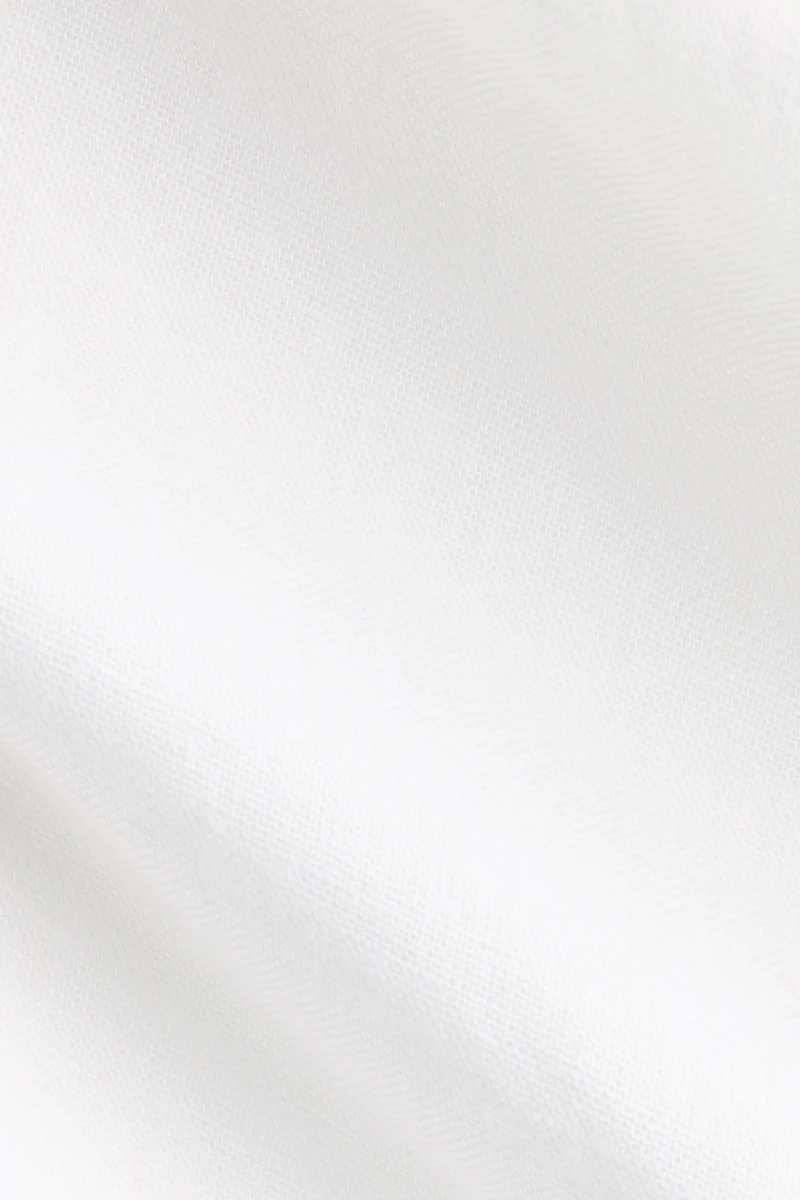Linen-Blend Slip Skirt