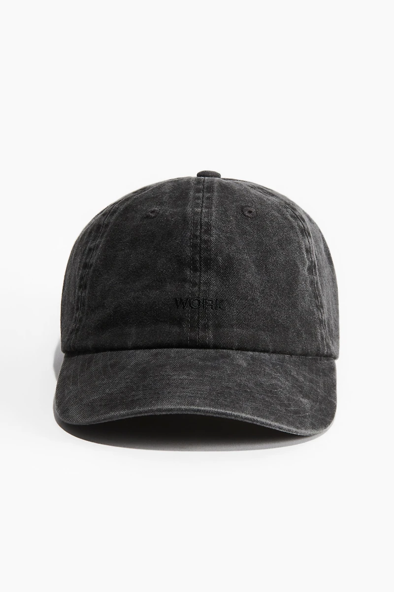 Cotton Cap with Embroidery