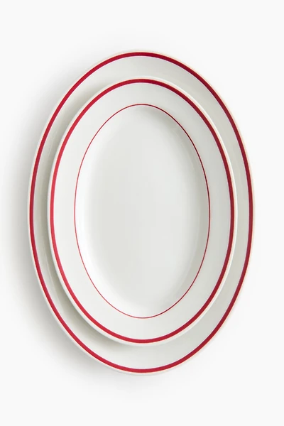 2-Pack Porcelain Serving Plates