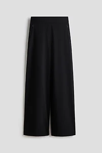 Four-Way Stretch Wide-Cut Pants