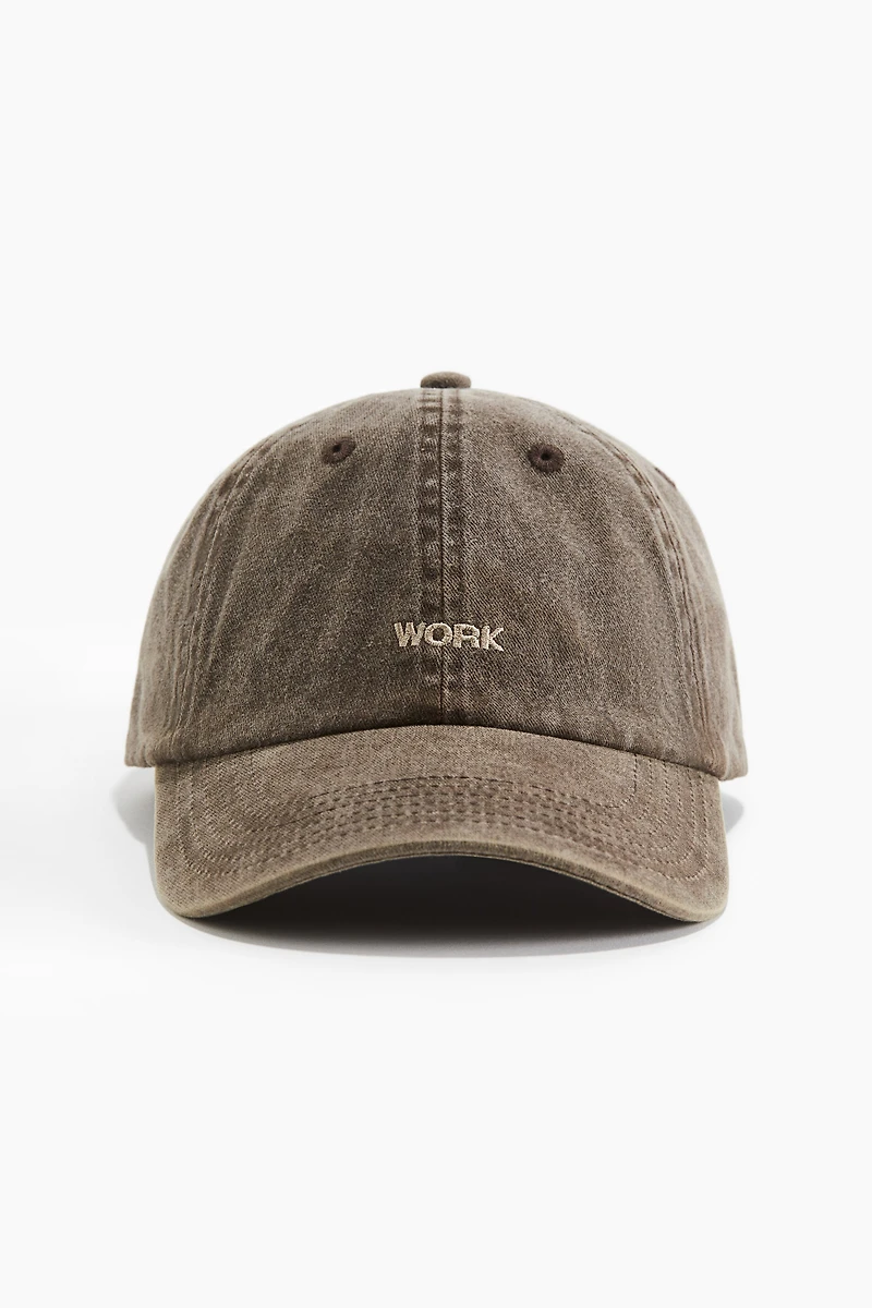 Cotton Cap with Embroidery