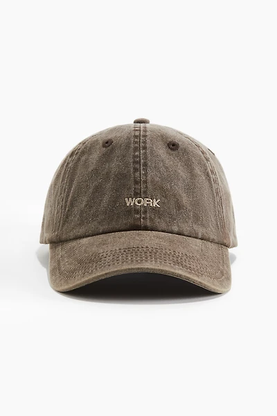 Cotton Cap with Embroidery