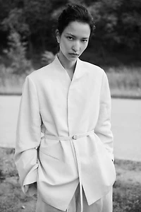 Pantalon sur mesure en lin mélangé
