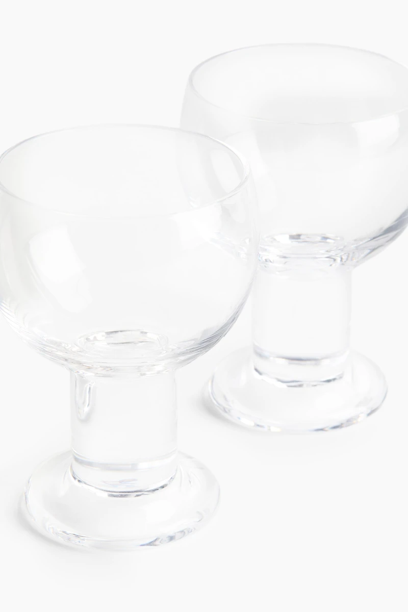 2-Pack Mouth-Blown Wine Goblets