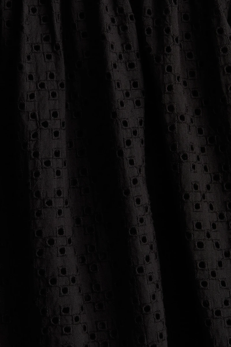 Eyelet Embroidered Mini Skirt