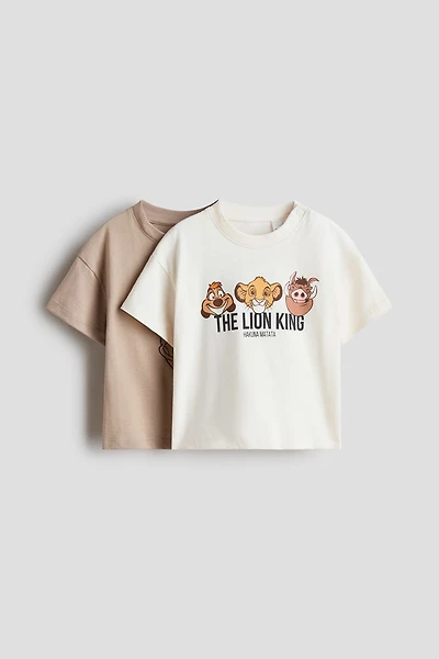 Lot de 2 T-shirts imprimés