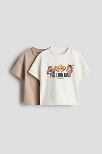 Lot de 2 T-shirts imprimés