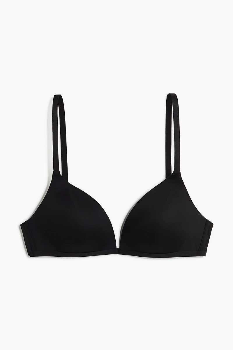 Padded Soft-Cup Microfiber Bra