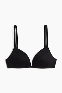 Padded Soft-Cup Microfiber Bra