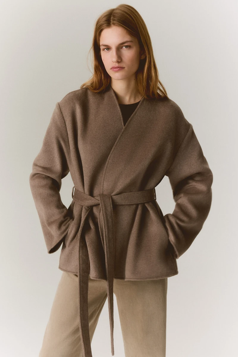 Tie-Belt Coat
