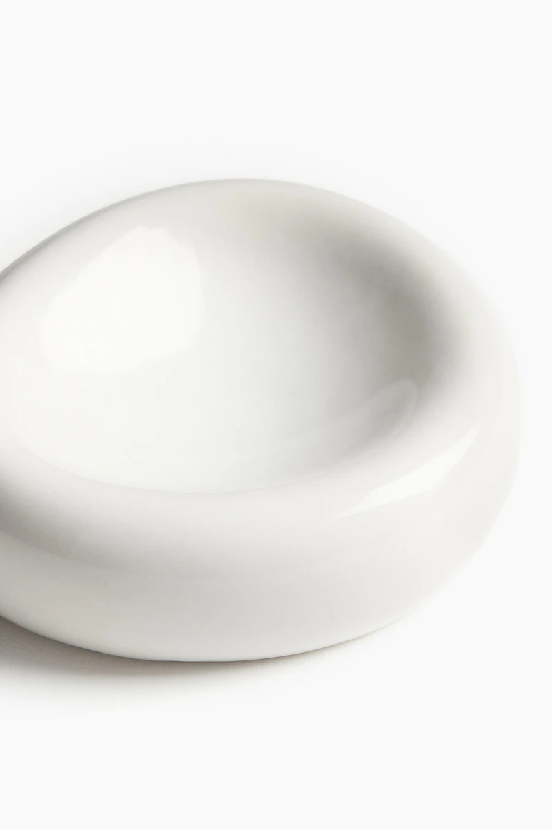 Small Asymmetric Stoneware Bowl