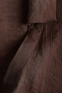 Textured Tie-Detail Shirt