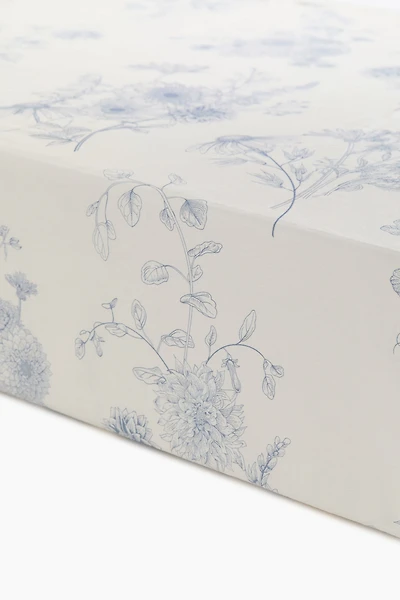 Patterned Satin Fitted Sheet