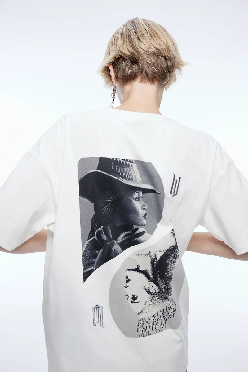 T-shirt carré imprimé