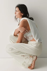 Pantalon de pyjama avec dentelle