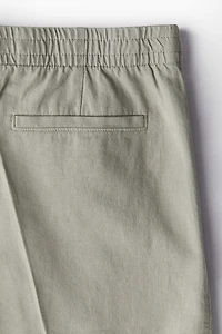Regular-Fit Linen-Blend Shorts