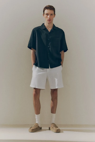Short décontracté en lin mélangé