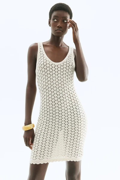 Crochet-Look Dress