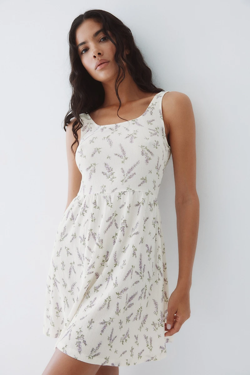 Crinkled Jersey Dress