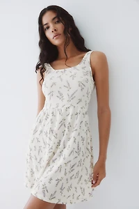 Crinkled Jersey Dress