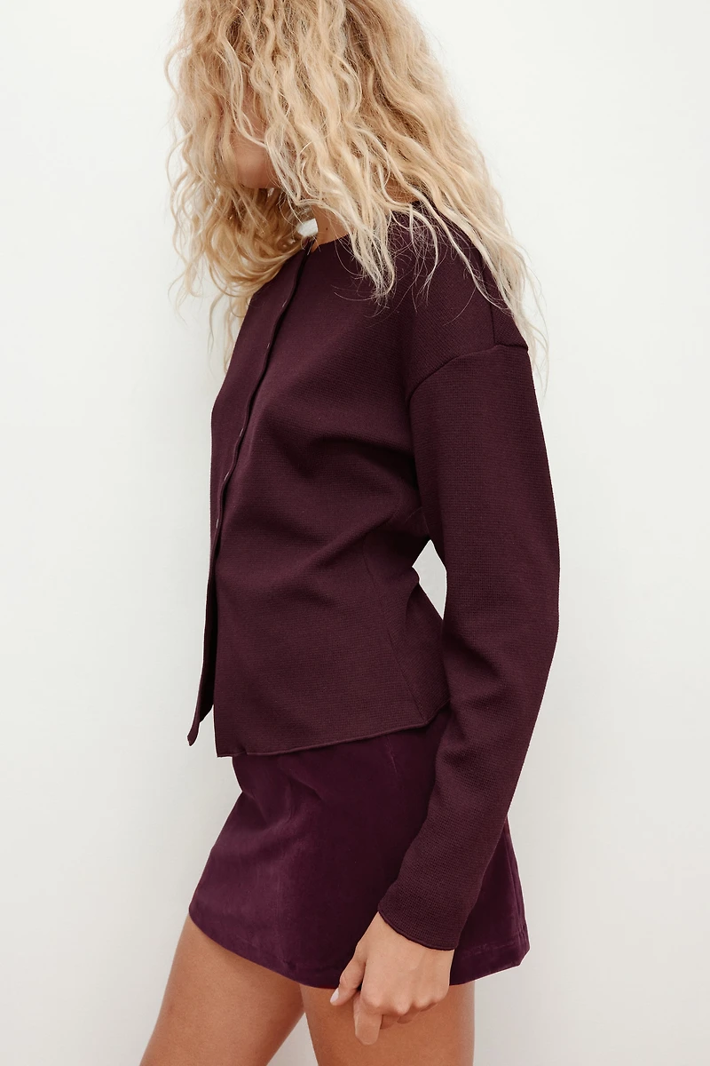 Chandail en tricot texturé