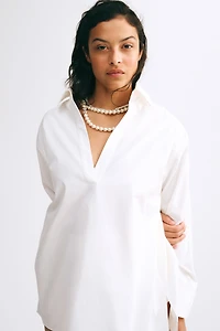 Pullover Poplin Shirt