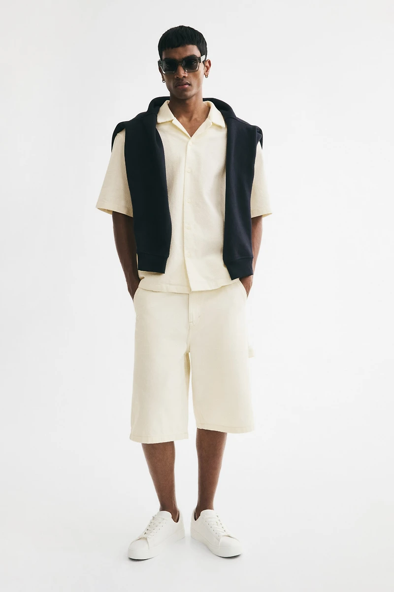 Relaxed-Fit Waffled Resort Shirt