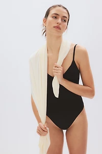 Seamless Padded-Cup Thong Bodysuit