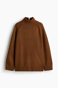 Oversized Mock-Turtleneck Sweater