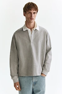 Loose-Fit Cotton Polo Shirt