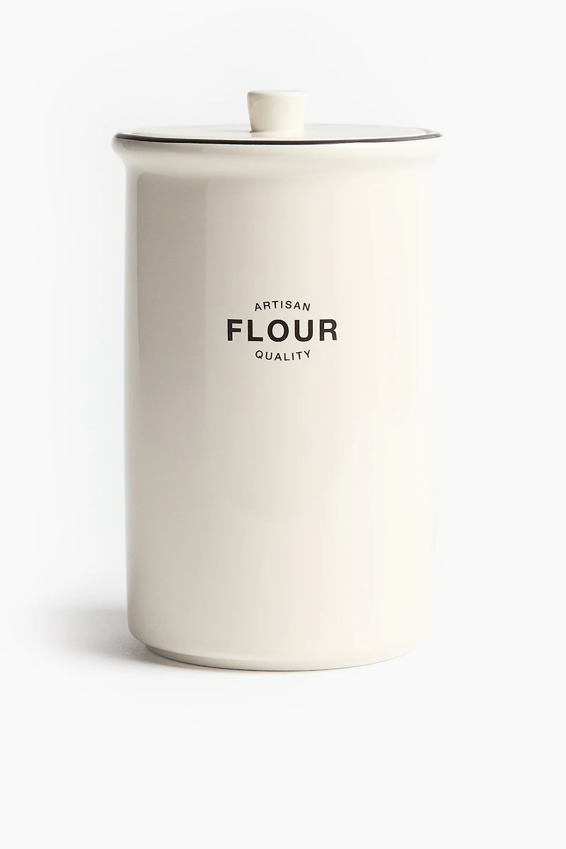 Porcelain Flour Canister