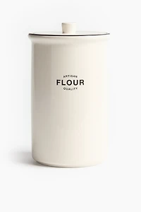 Porcelain Flour Canister