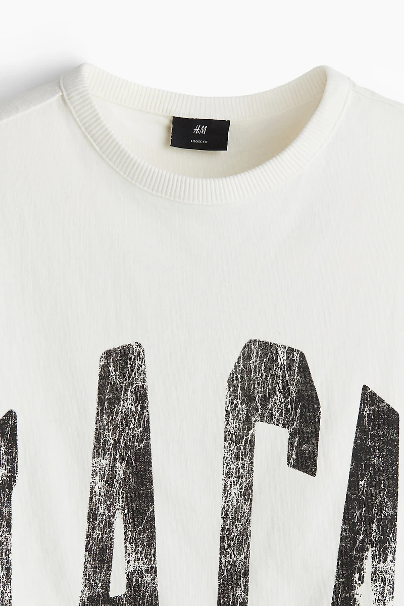 Loose-Fit Printed Tank Top
