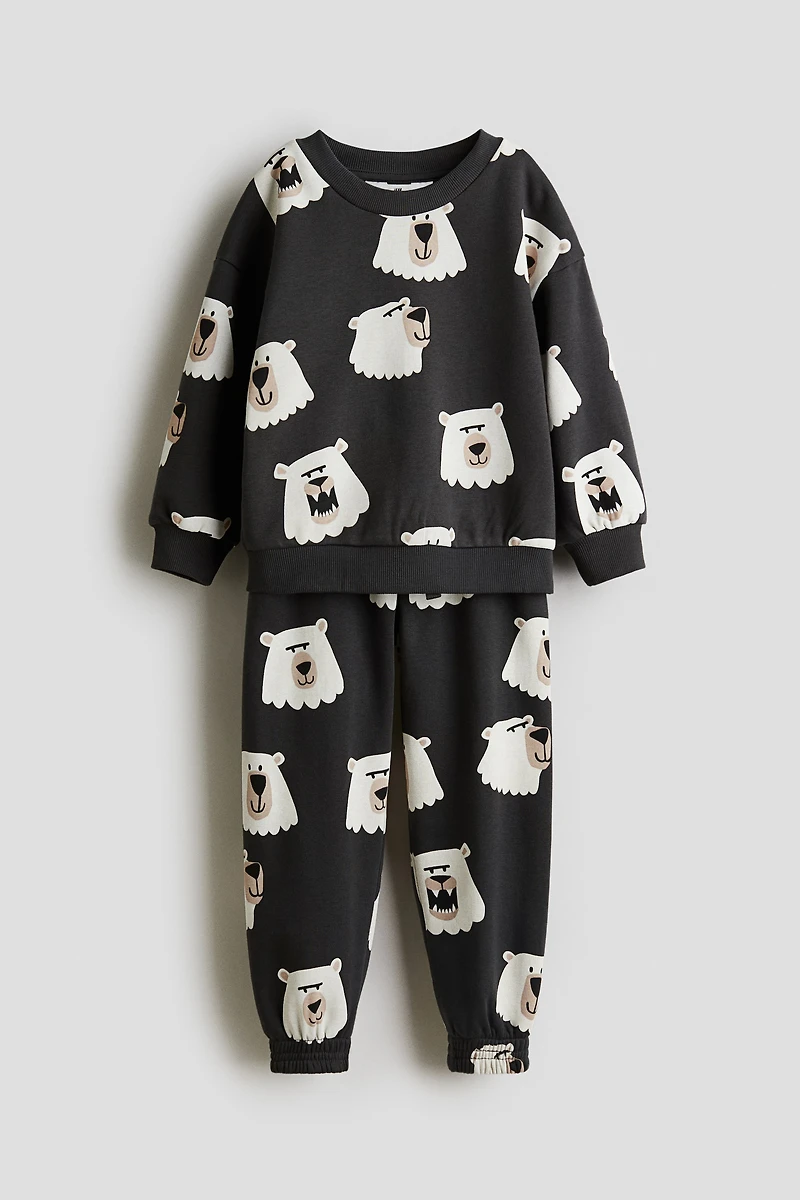 2-Piece Printed Sweatsuit