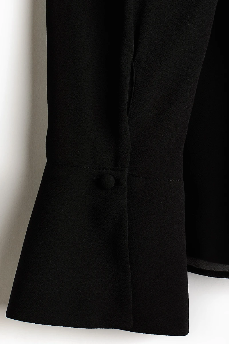 Blouse with Scarf Collar