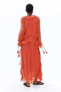 Oversized Flounced Dress
