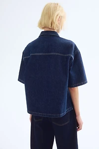 Chemise grande taille en denim