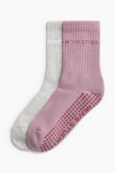 2-Pack Non-Slip Yoga Socks
