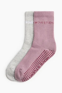 2-Pack Non-Slip Yoga Socks